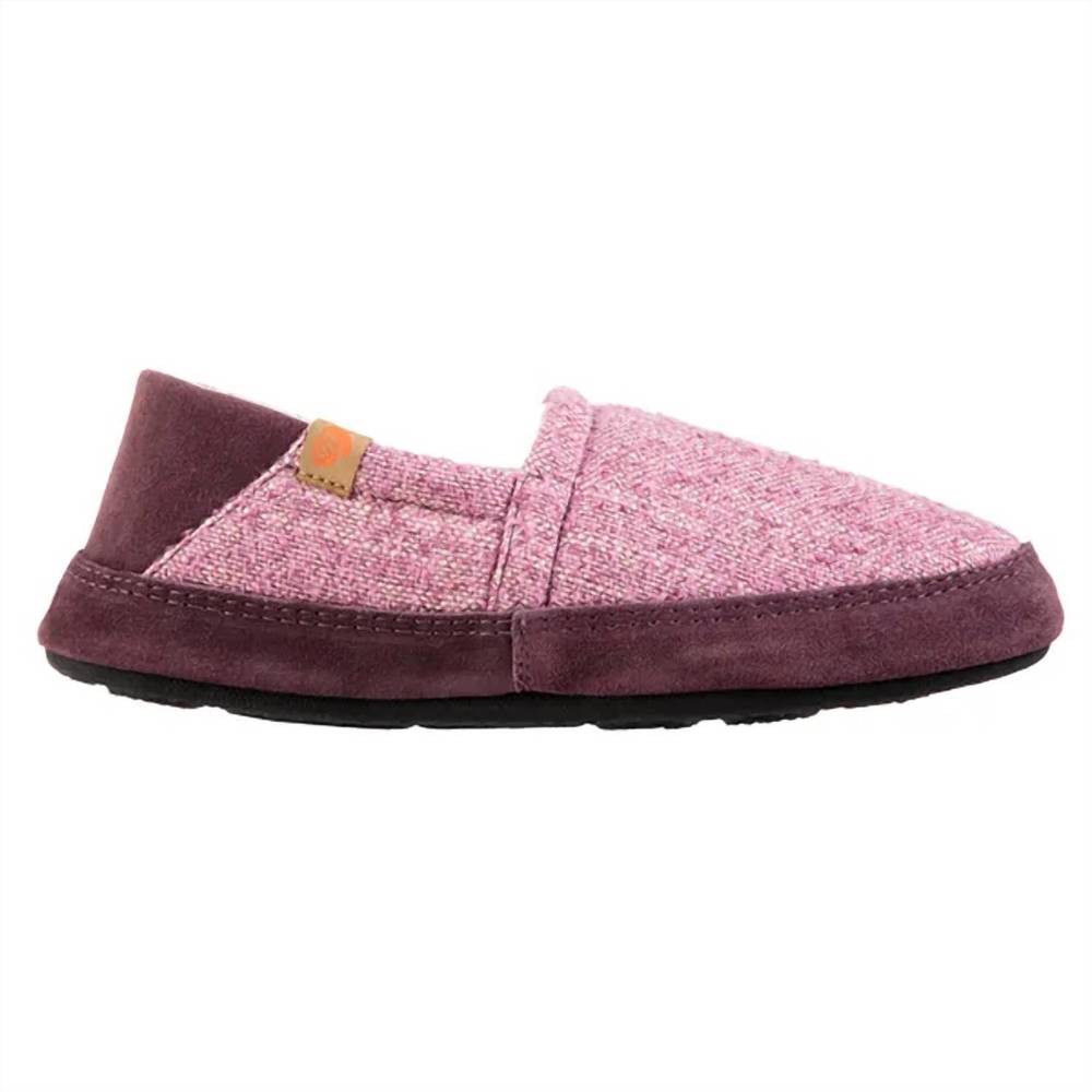 NEW ACORN women’s moc ii with collapsible heel in blackberry